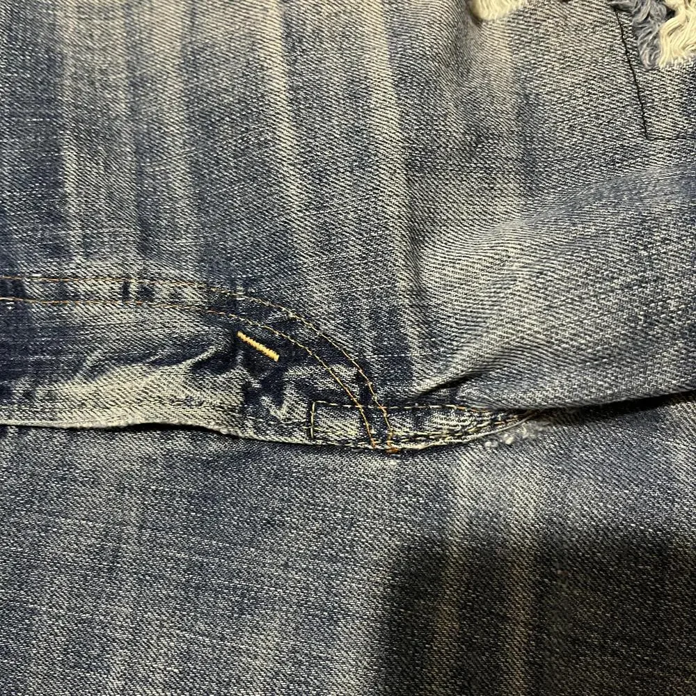 Levis Big E 1960s Single Stitch 505 Jeans 40in W 40x28 Blue Hem Zip Fly Talon 42
